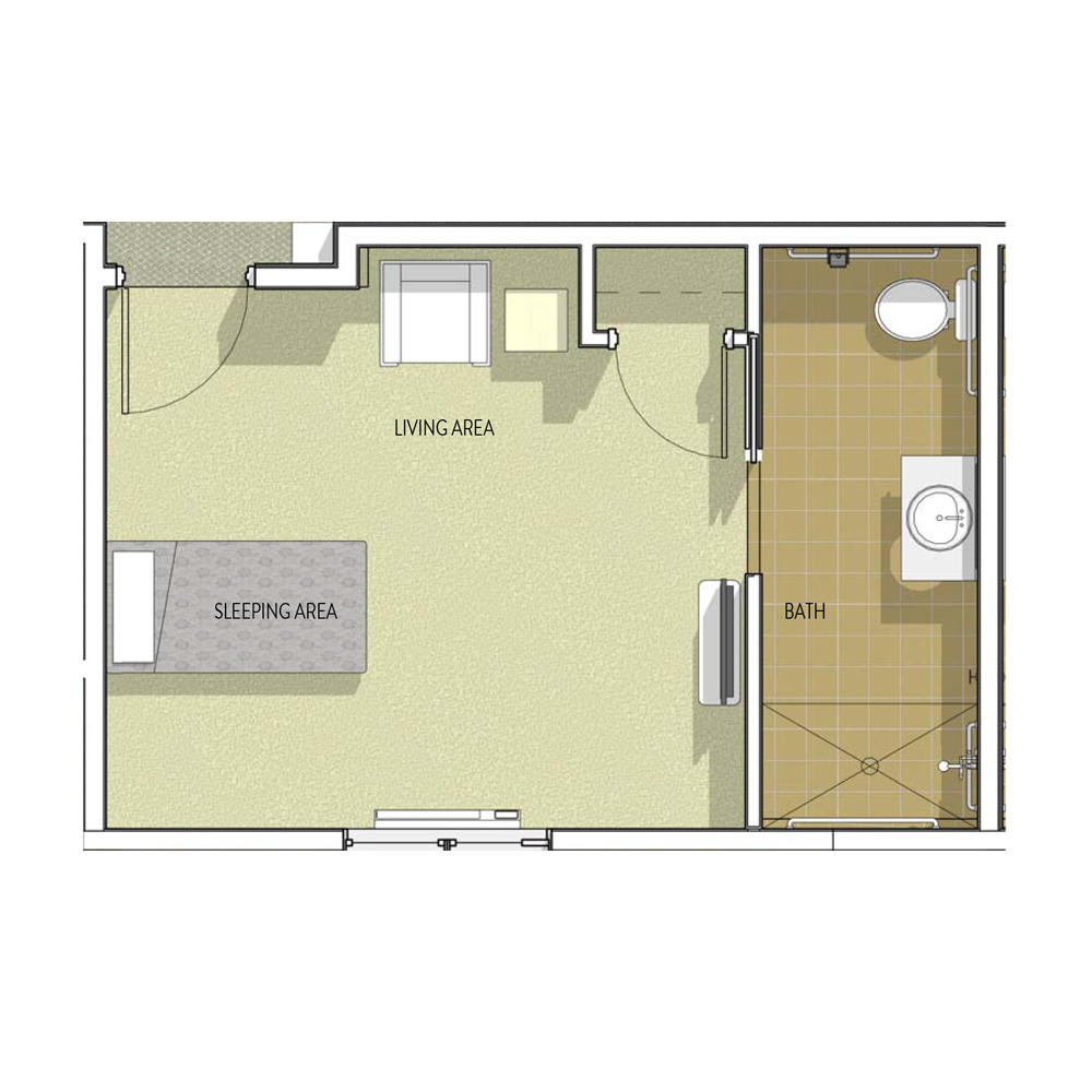 Memory Care Studio I Floor Plan