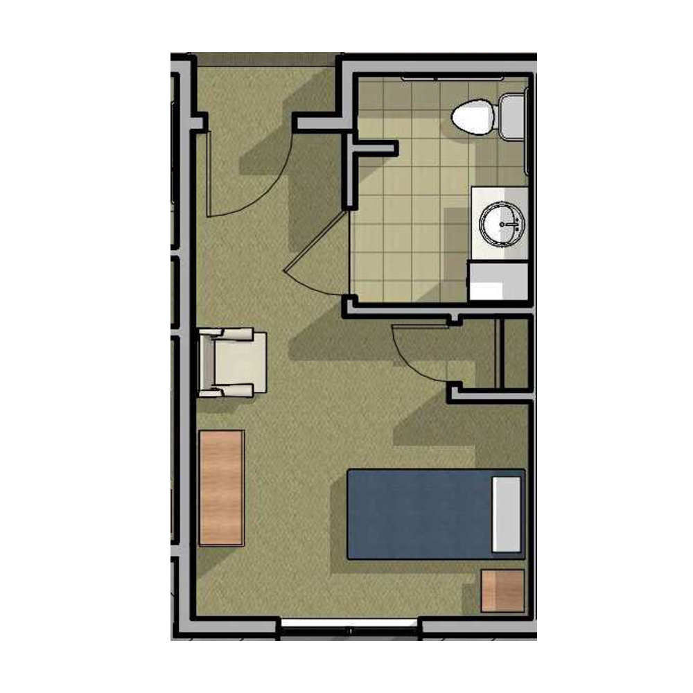 Cambridge Memory Care Floor Plans Studio