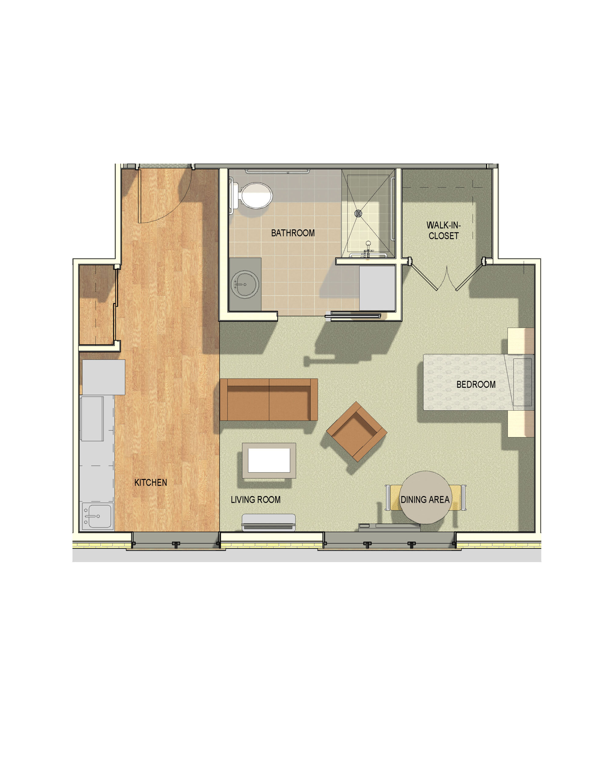 Waunakee Assisted Living Suites Floor Plan Unit I