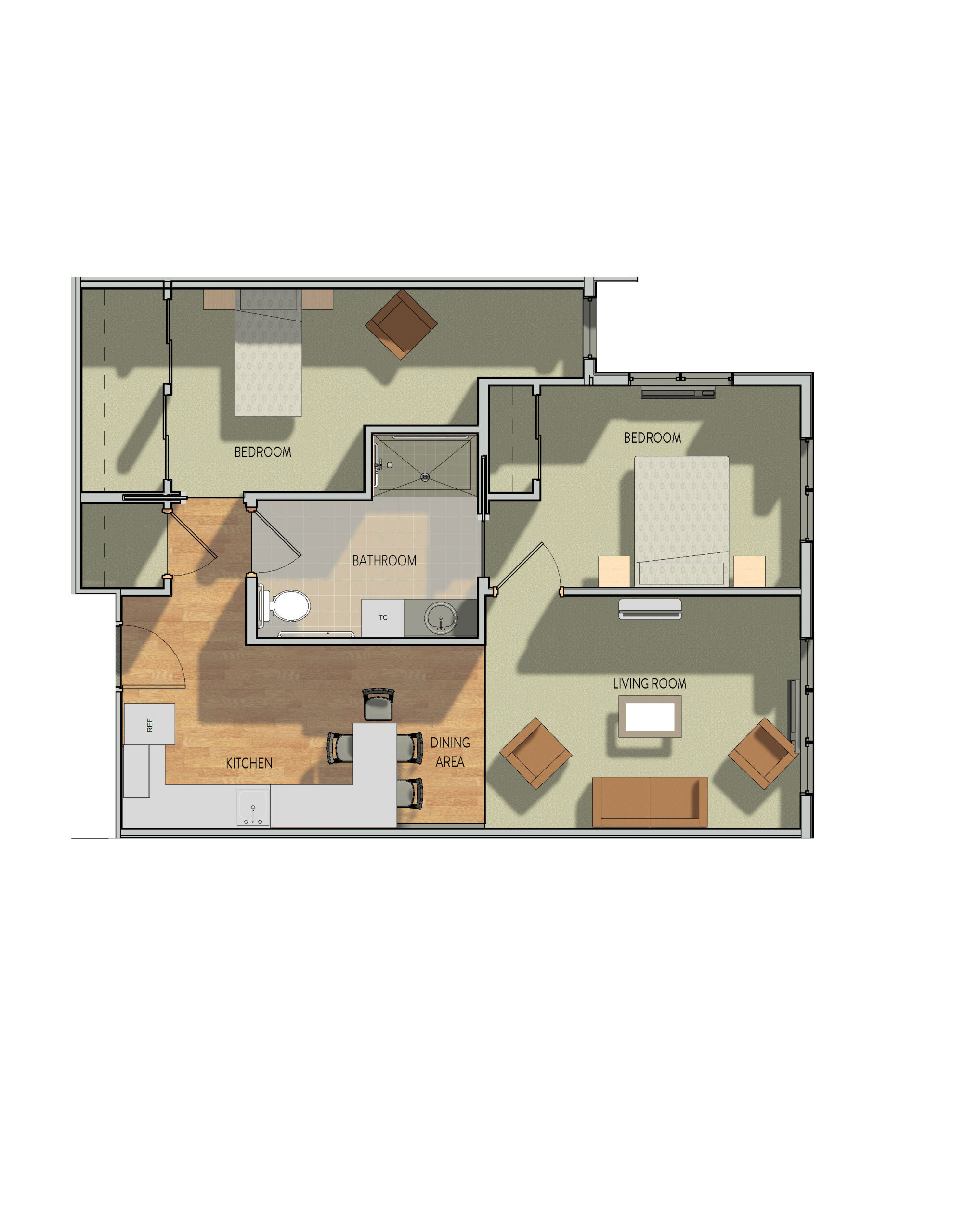 Waunakee Assisted Living Suites Floor Plan Unit J